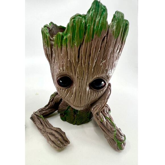 Baby Groot x2 Set~Flower Pot, Planter or Pen Holder~ Guardians of The Galaxy 5” - Picture 4 of 6